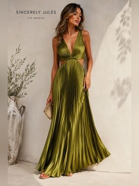 sincerely jules green maxi dress Sincerly Jules | Dresses | Sincerely Jules Olive Green Maxi Dress